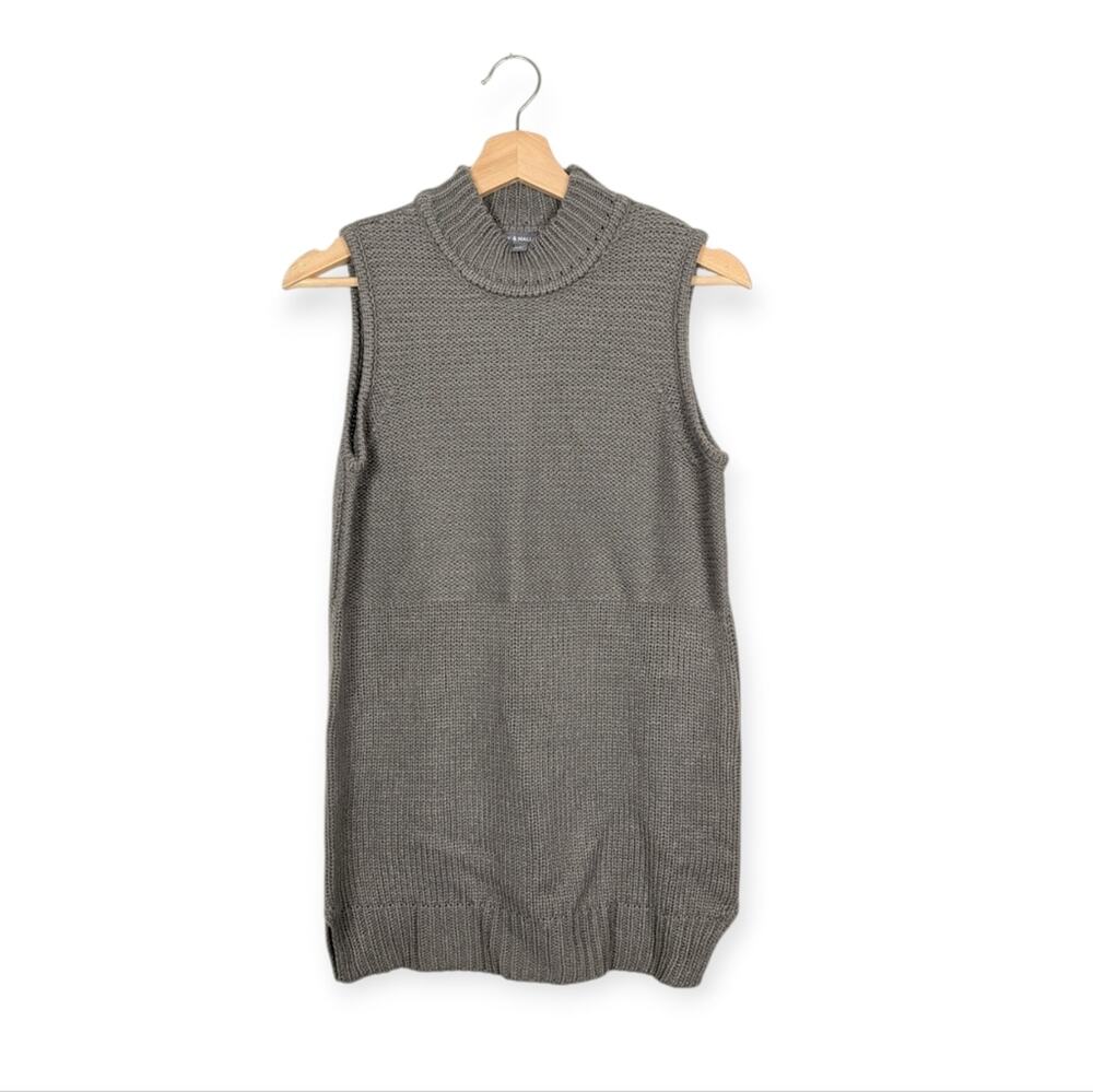 Kate & Mallory Gray Sleeveless Knit Sweater Tunic Size S
